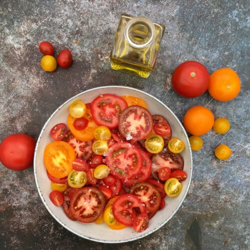 einfacher Tomaten Salat