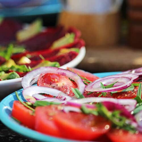 Salat mit Tomaten