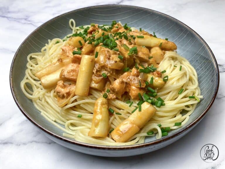Spargel Lachs Sauce zur Pasta schmeckt einfach herrlich | cooknsoul.de