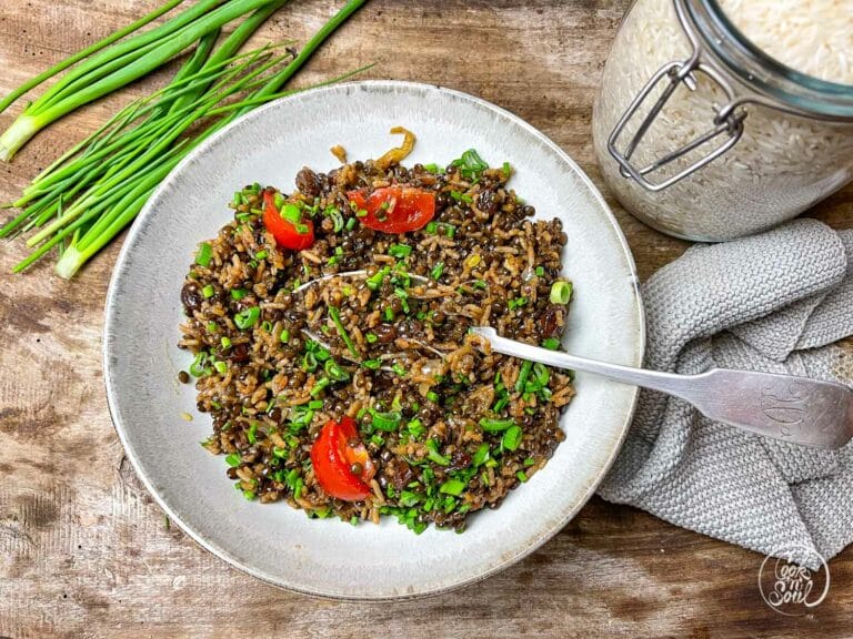 Linsen Reis Mujaddara